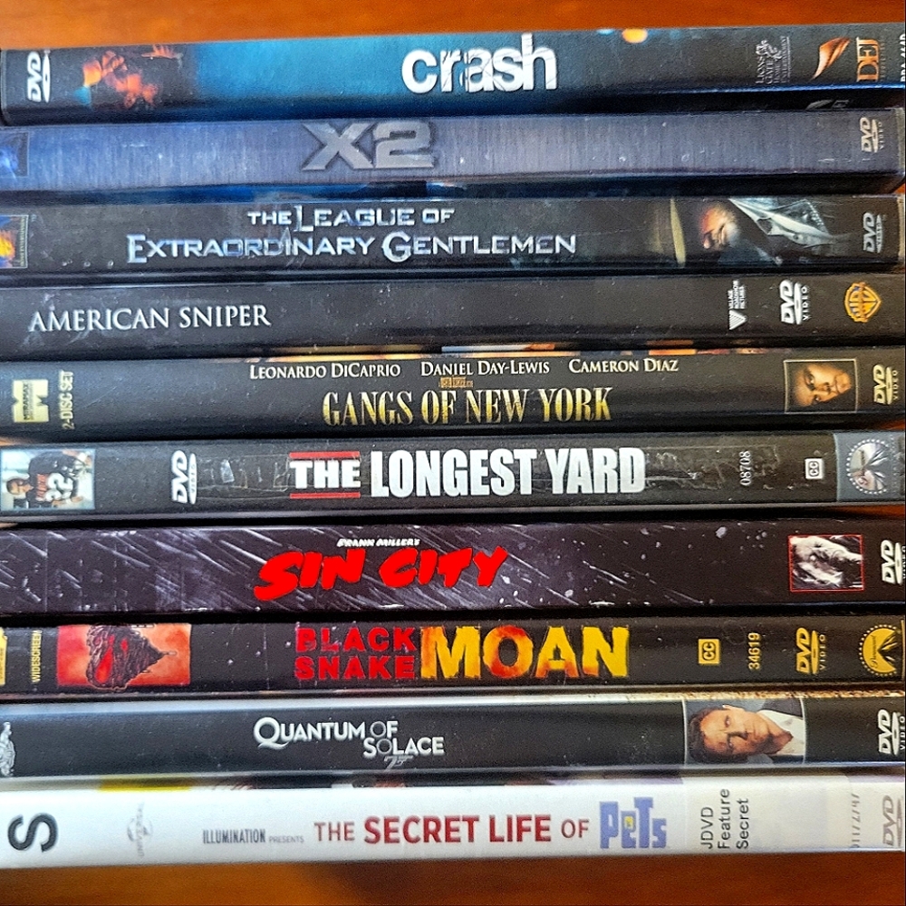 Pre-Owned Movie Bundle with 10 DVDs